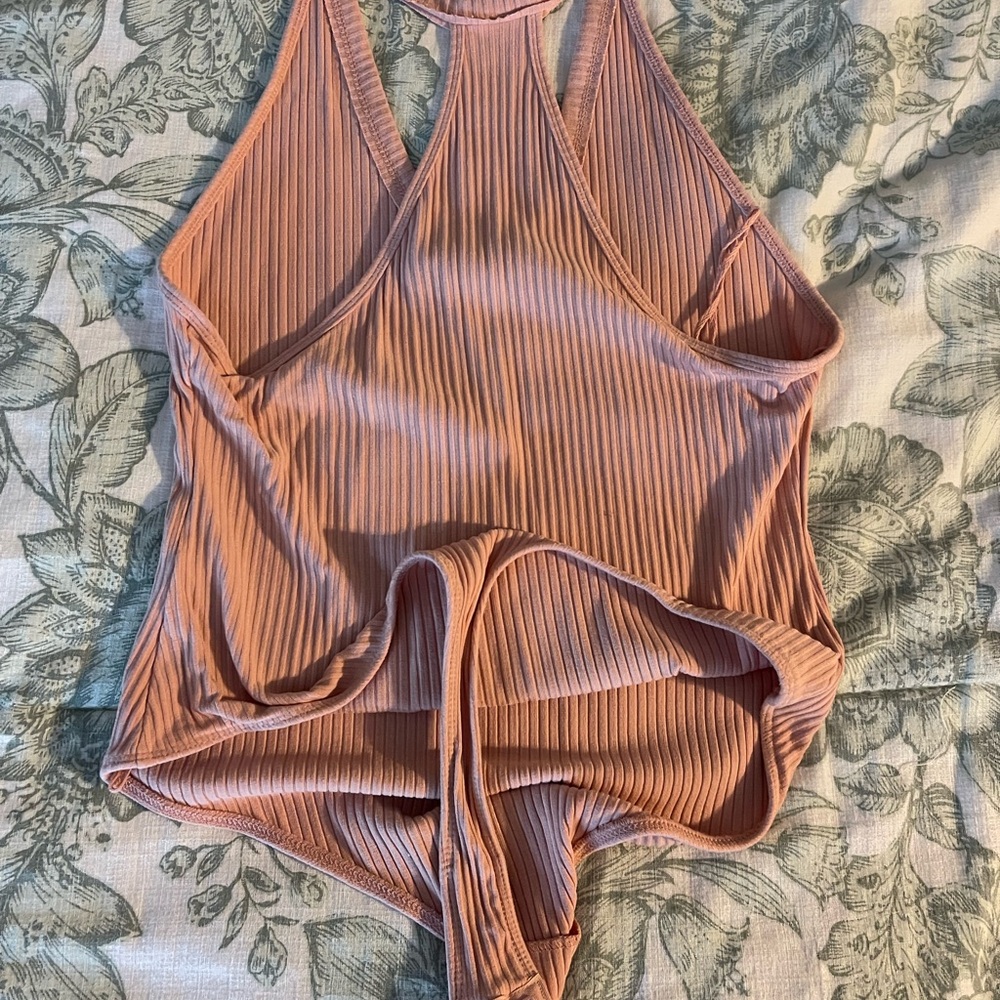 Women's Ribbed Tank Top - Peach go